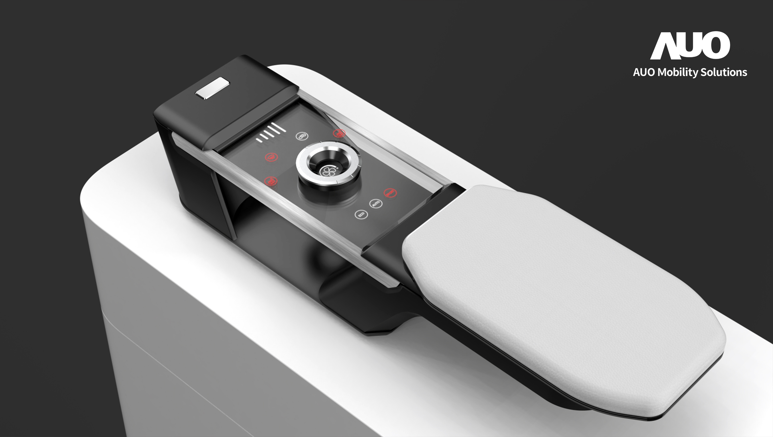 jinnian金年会智慧行动全新发表INVISY隐形科技系列，CrystalSense Console以最简约的机构设计，提供直觉控制的主动触觉回馈与压力感测，并且动态呈现、仅在需要时显示，打造未来座舱的极致互动体验。