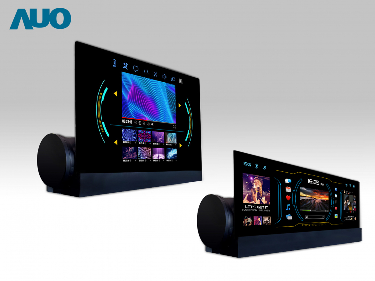 友達14.6吋可捲式Micro LED面板，導入車內資訊、影音娛樂及駕駛安全系統，翻轉智慧移動場域