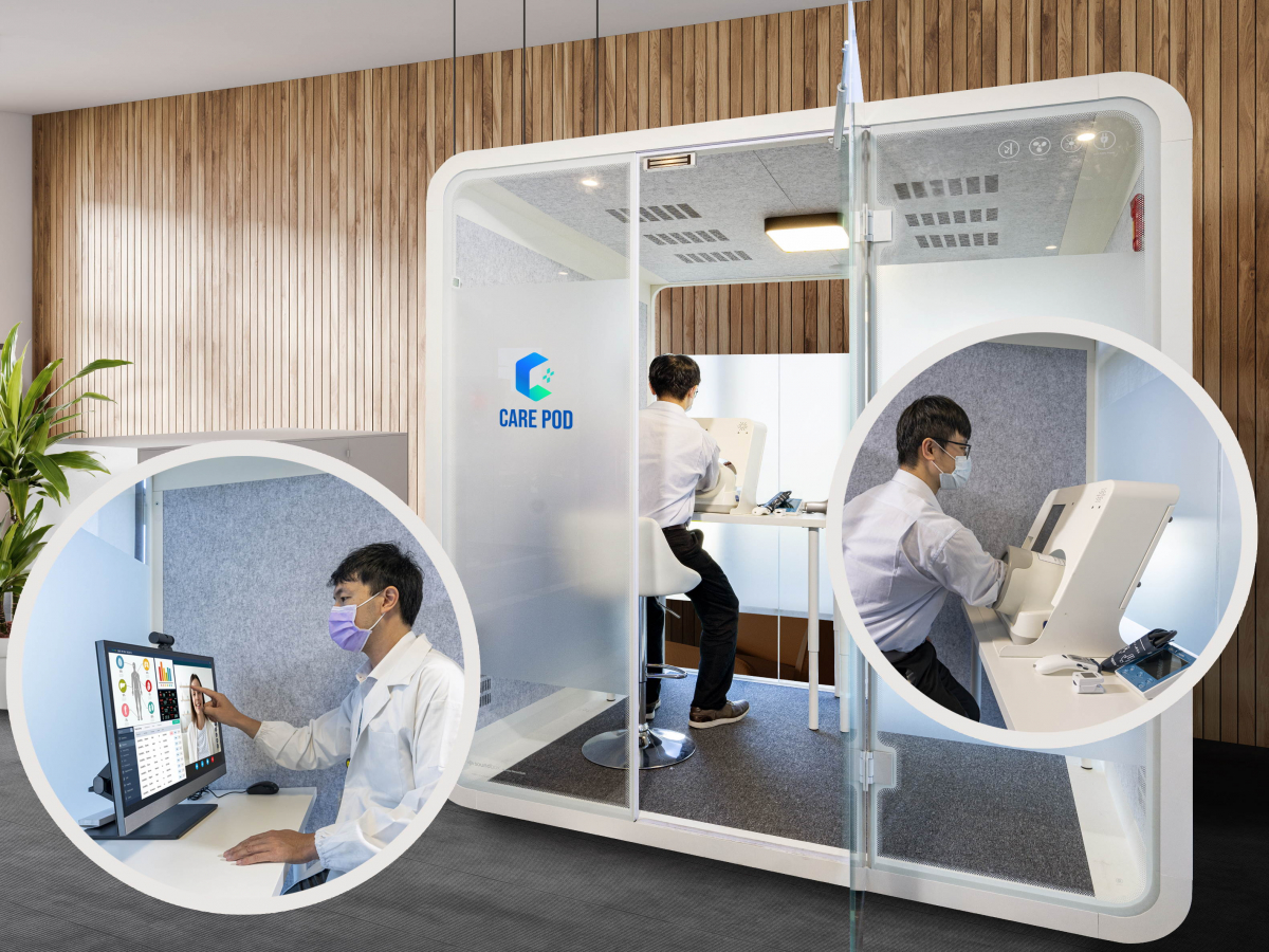 达擎于医疗科技展中展出＂远距诊疗舱＂，以因应医疗数字化及社会高龄化趋势下、复诊及慢性病患等族群对于远距看诊需求逐渐升高所推出的创新整合方案。多功能合一、高隐私性的远距诊疗舱可根据病患端与医师端的不同需求，提供弹性化及客制化功能，节省医生和病患的精力及时间