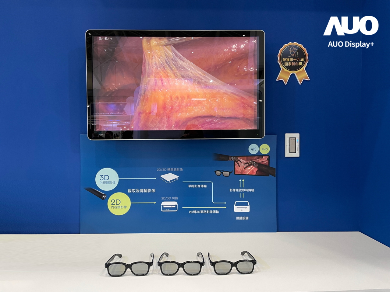 達擎寬視角3D醫療顯示器，協助醫護團隊成員於手術進行時，皆能看到一致性的3D影像，提高溝通效率，使手術更精準、快速完成達擎寬視角3D醫療顯示器，協助醫護團隊成員於手術進行時，皆能看到一致性的3D影像，提高溝通效率，使手術更精準、快速完成