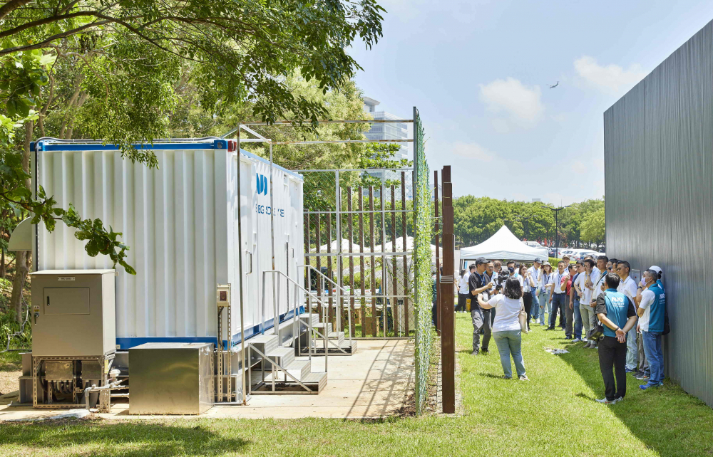 友達西大墩窯文化館建置屋頂全綠電及儲能櫃，為兼具創能儲能的永續綠能場域