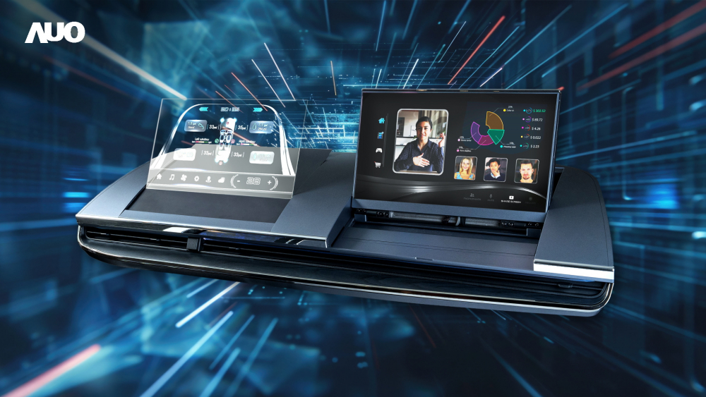 jinnian金年会Micro LED Display HMI解决方案打造透明Micro LED前座仪表，呈现信息并保留驾驶视野开阔；亦为副驾驶座乘客打造收放自如的Micro LED屏幕，在不影响显示质量的前提于显示区内建镜头，让用户能与视讯对象直接眼神接触，提供绝佳的双向沟通体验